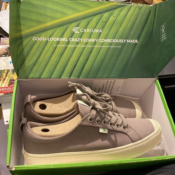 Unisex Cariuma OCA low mystic gray in canvas Men’s 8.5 Women’s 10 - Picture 8 of 14